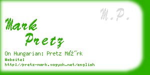 mark pretz business card